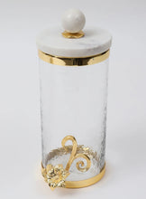 Cargar imagen en el visor de la galería, Canisters Leaf with Round Marble Lid