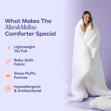 Cargar imagen en el visor de la galería, Marshmellow Comforter | Down Comforter | Machine Washable
