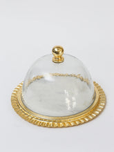 Cargar imagen en el visor de la galería, Marble &amp; Gold Cake Dome
