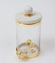 Cargar imagen en el visor de la galería, Canisters Leaf with Round Marble Lid
